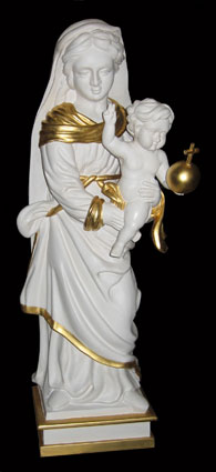 Vierge à l'enfant, copie d'une statue XVIIIème siècle
